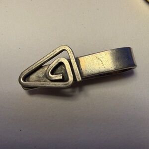 Vintage MCM Mid-century Modern Delfino TAXCO ART DECO tie bar 925 sterlinG